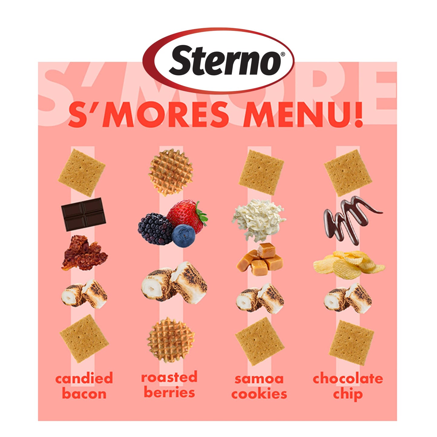 Sterno 70260 Smores Maker Tabletop Indoor Outdoor Smore Maker, One Size, Red