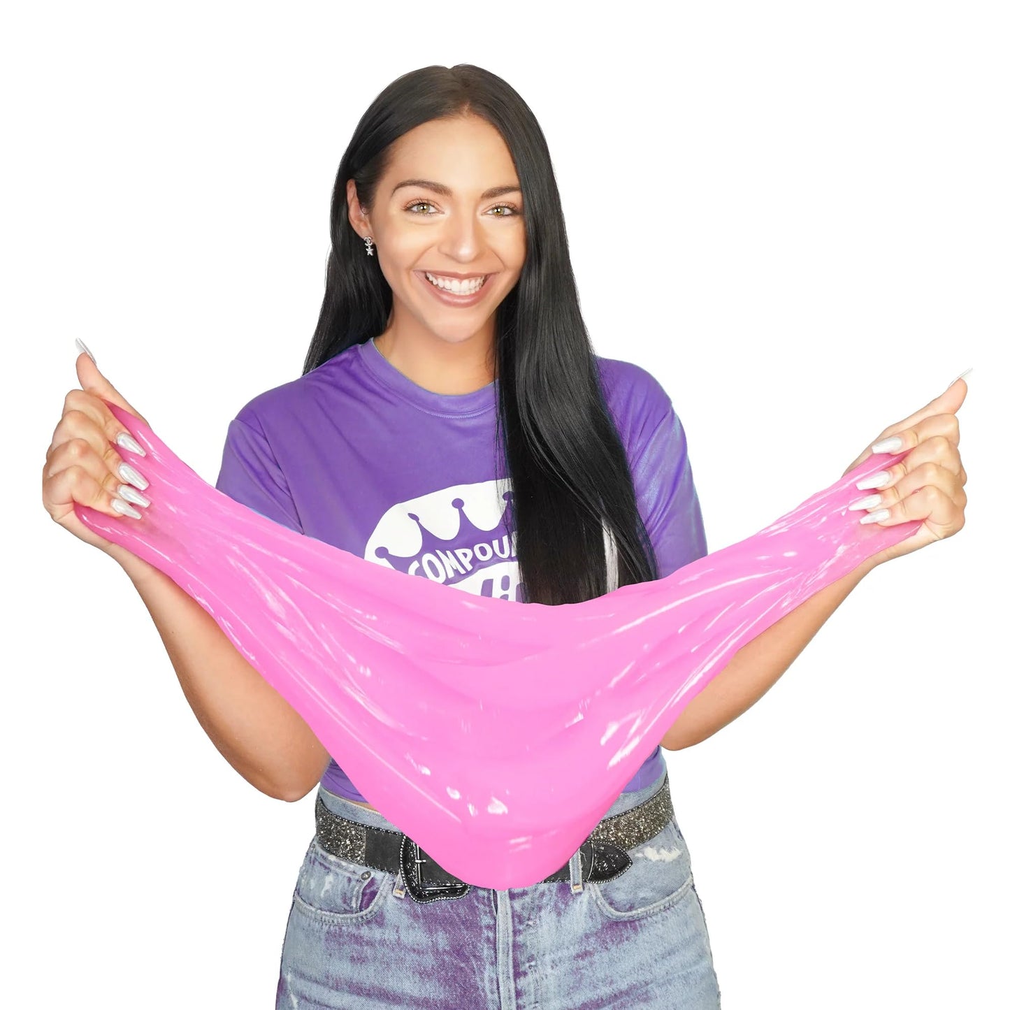 Nichole Jacklyne Black Light DIY Slime Tub Activity Set for Girls & Boys | Sensory Toys | Non-Sticky | Stress-Reducing Tactile (Ages 4+)