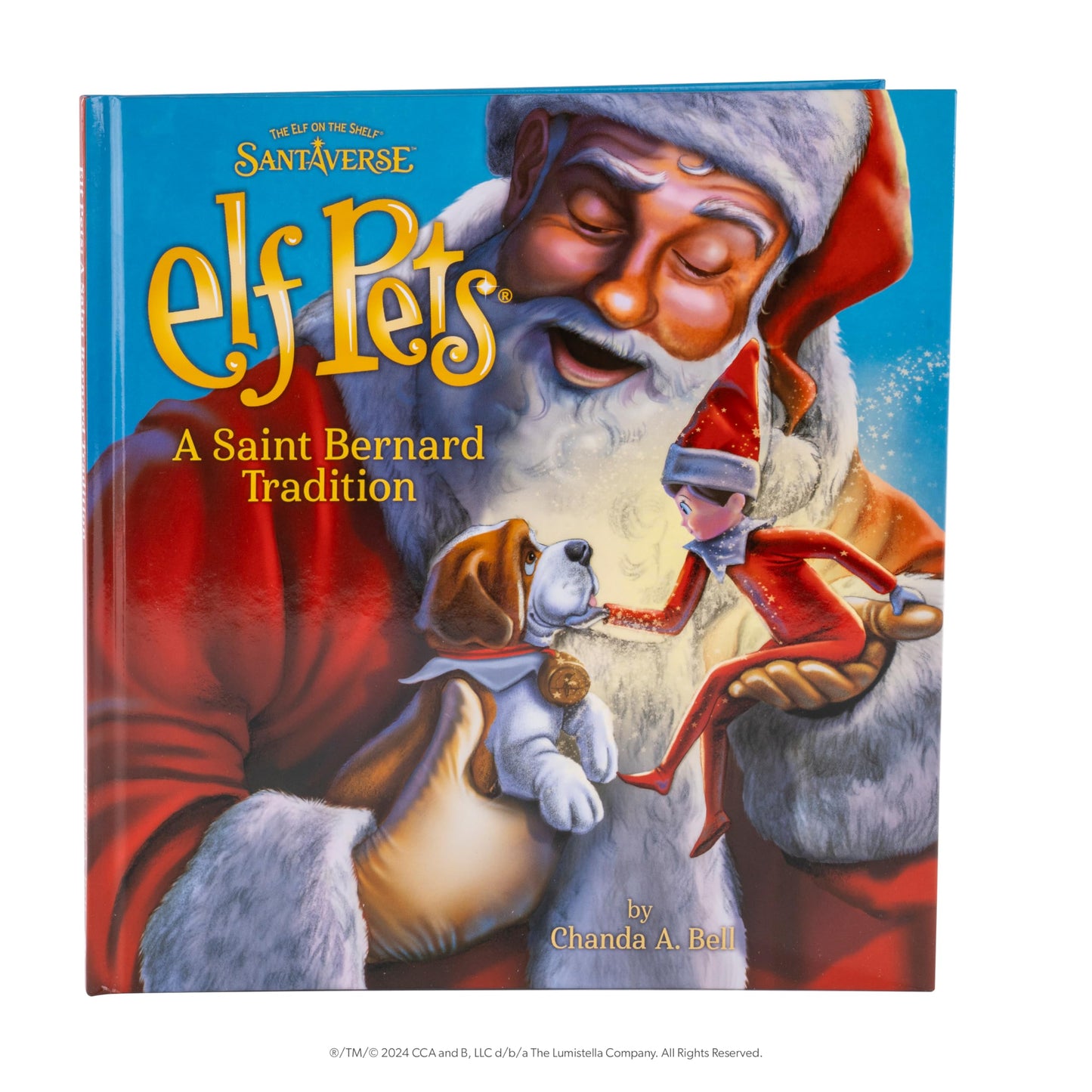 Elf Pets: A Saint Bernard Tradition- Includes Beautifully Illustrated Hardbound Storybook, Huggable Elf Pet St. Bernard Stuffed Animal