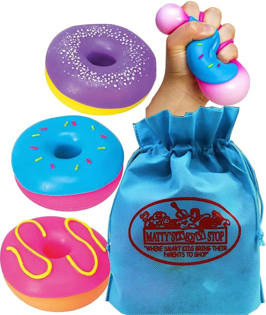 Schylling Nee Doh Dohnut (Donut)…Groovy, Squishy, Squeezy, Stretchy Stress Fidget