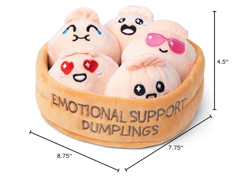 What Do You Meme Emotional Support Dumplings - Plush Dumpling Toy Stuffed Animal