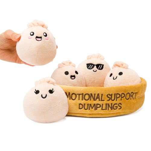 What Do You Meme Emotional Support Dumplings - Plush Dumpling Toy Stuffed Animal