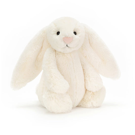 Jellycat Bashful Cream Bunny Stuffed Animal, Medium 12 inches | Rabbit and Bunny Plush Toy | Classic Children's Gift