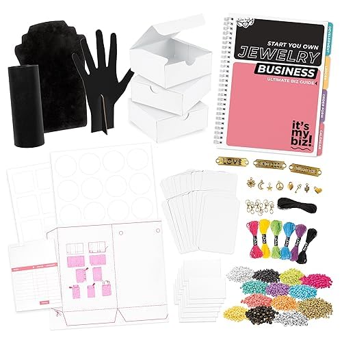 Fashion Angels It's My Biz Jewelry Business Kit, Creative and Educational Business Starter Kit For Kids and Teens, Design Jewelry to Sell - Empower Your Aspiring Entrepreneur! Ages 8 and Up