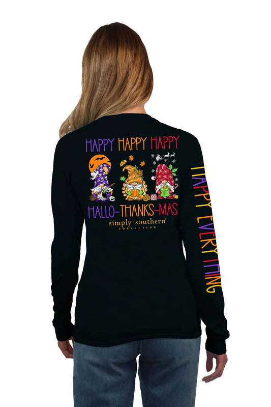 Simply Southern Happy Everything Women's Long Sleeve T-Shirt