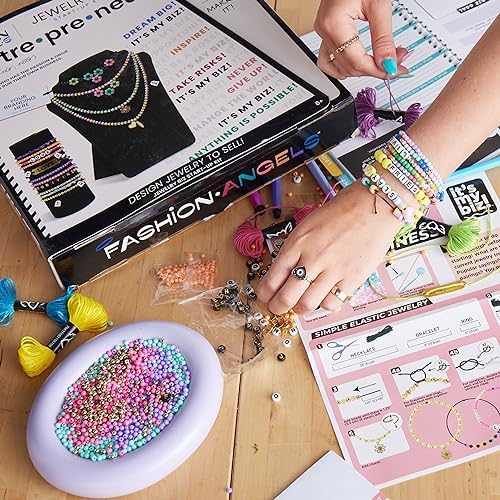 Fashion Angels It's My Biz Jewelry Business Kit, Creative and Educational Business Starter Kit For Kids and Teens, Design Jewelry to Sell - Empower Your Aspiring Entrepreneur! Ages 8 and Up