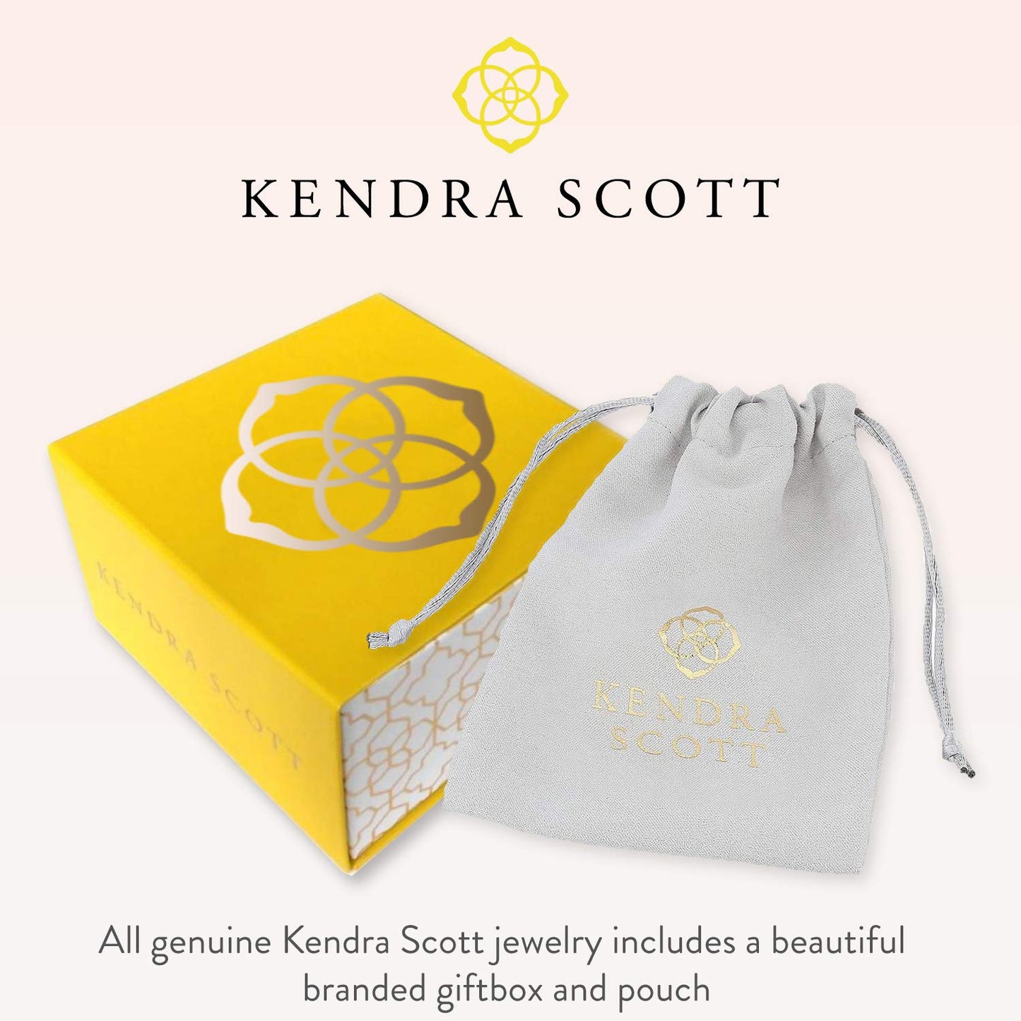 Kendra Scott Elisa Adjustable Length Pendant Necklace for Women, Fashion Jewelry, 14k Gold-Plated, Iridescent Drusy