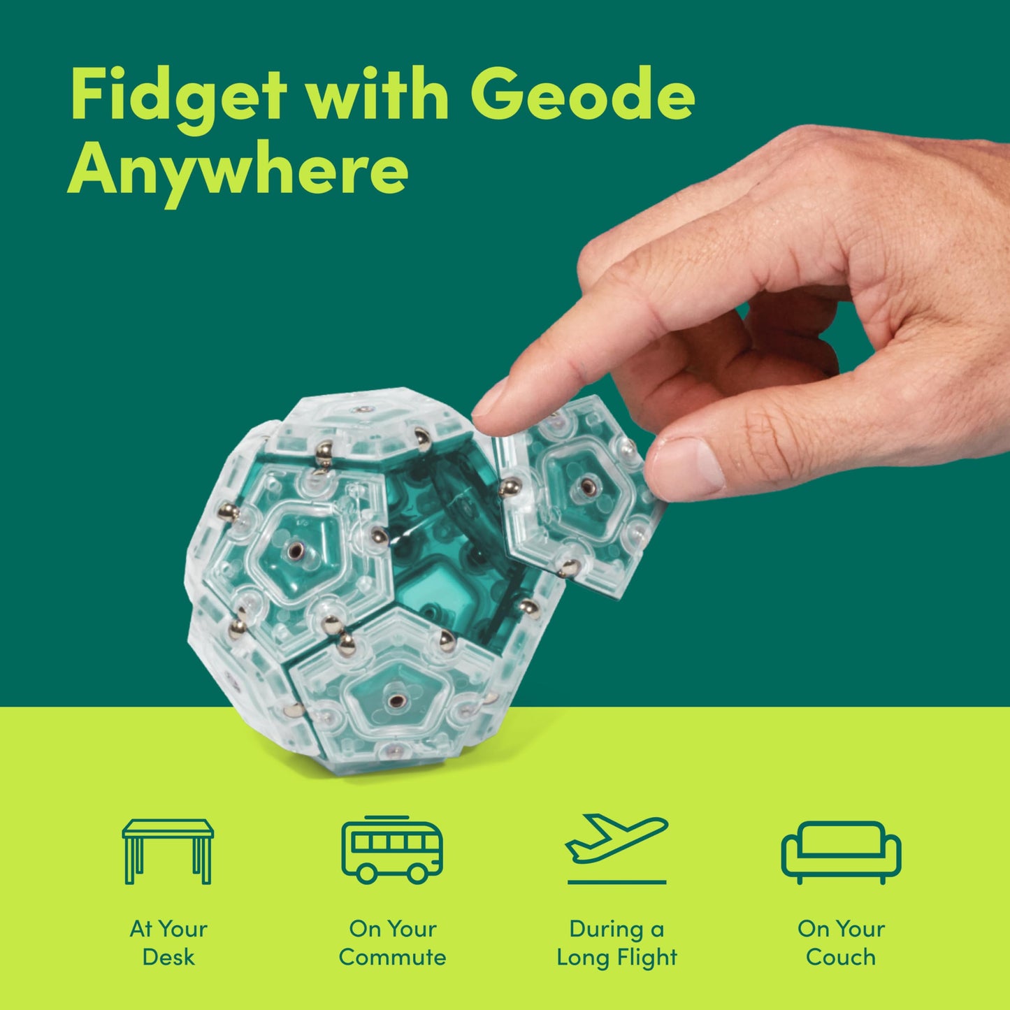 Speks Geode Sphere Magnetic Fidget Toy