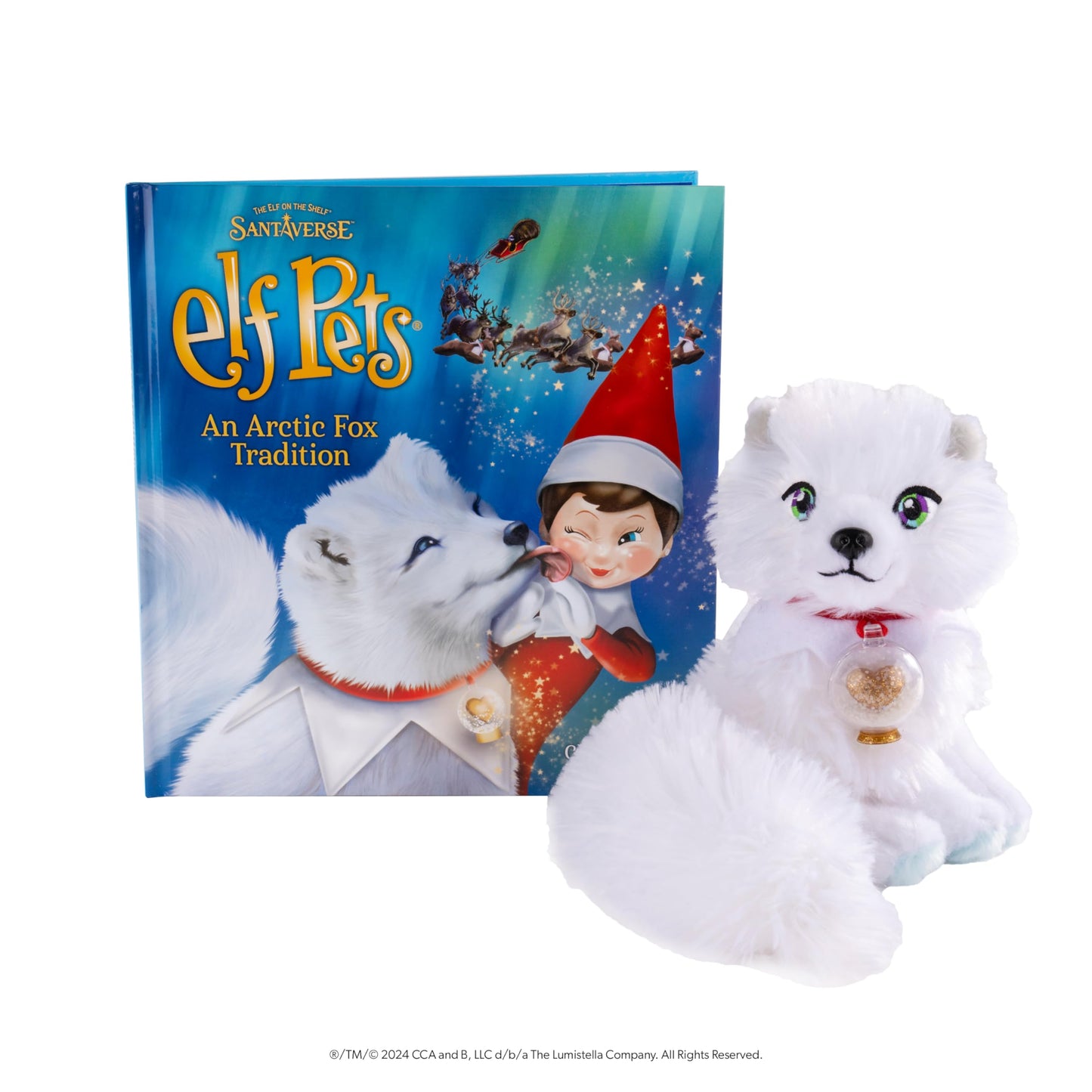 Elf Pets: an Artic Fox Tradition - Huggable Elf Pet Arctic Fox Stuffed Animal - Includes Beautifully Illustrated Hardbound Storybook