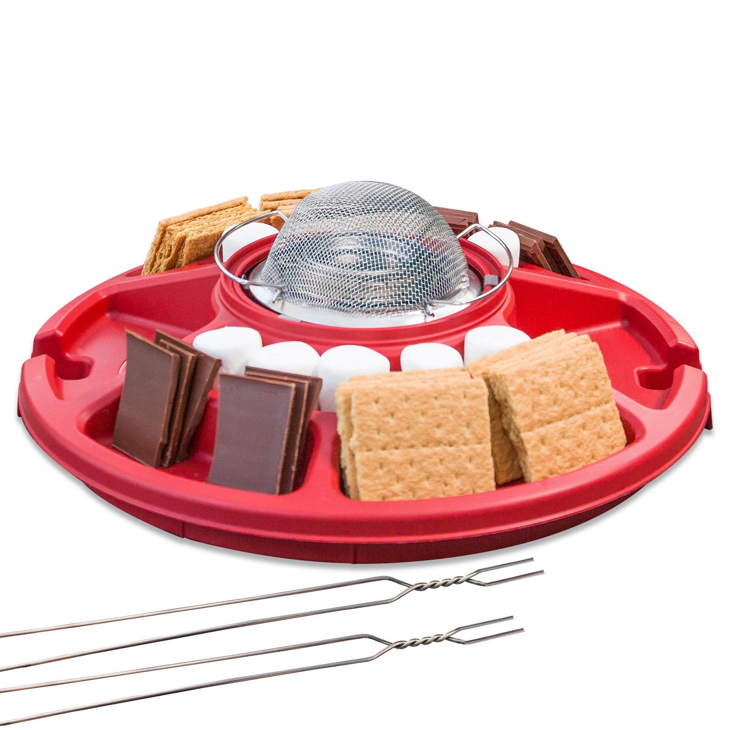 Sterno 70260 Smores Maker Tabletop Indoor Outdoor Smore Maker, One Size, Red