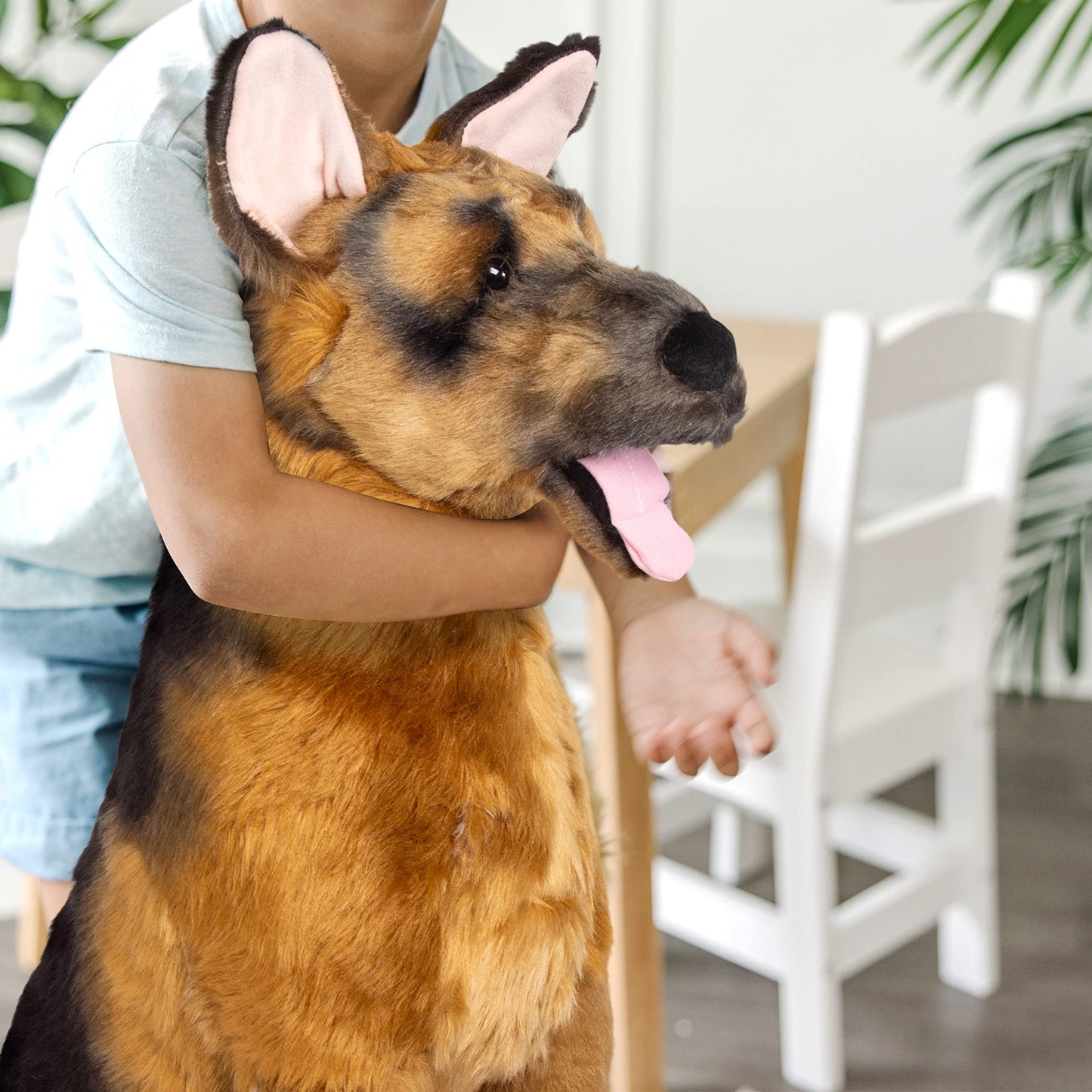 Melissa & Doug Giant German Shepherd - Lifelike Stuffed Animal Dog (over 2 feet tall)